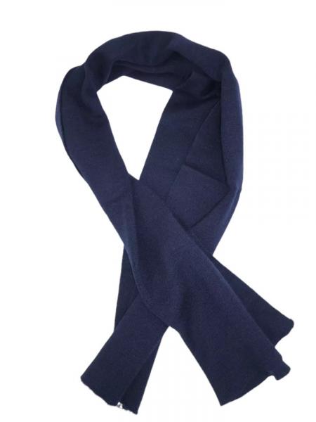 orig BW Schal Wollschal Bundeswehrschal Luftwaffe Wolle Blau gebr.